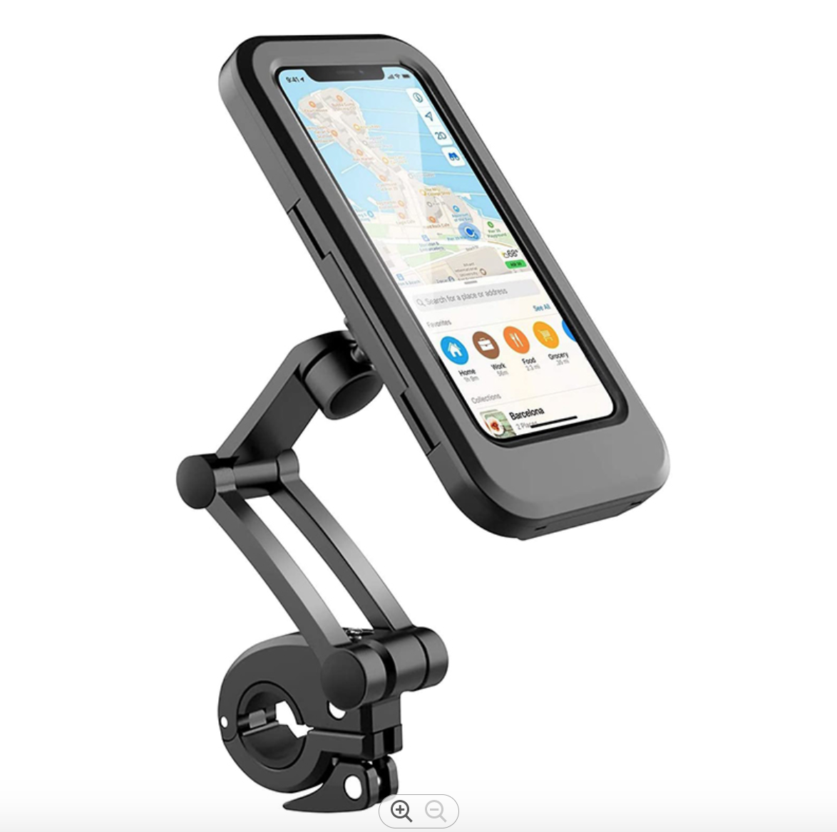360° Waterproof Bicycle Mount GPS Bracket Bike Phone Case Handlebar Mount Holder 